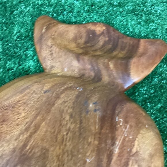 Vintage Wooden Owl Platter Large - Picture 10 of 15